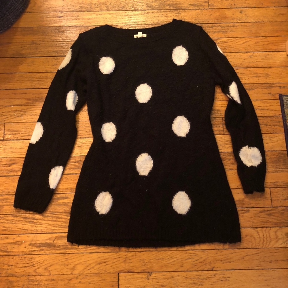 Silence + Noise Oversized Polka Dot Sweater